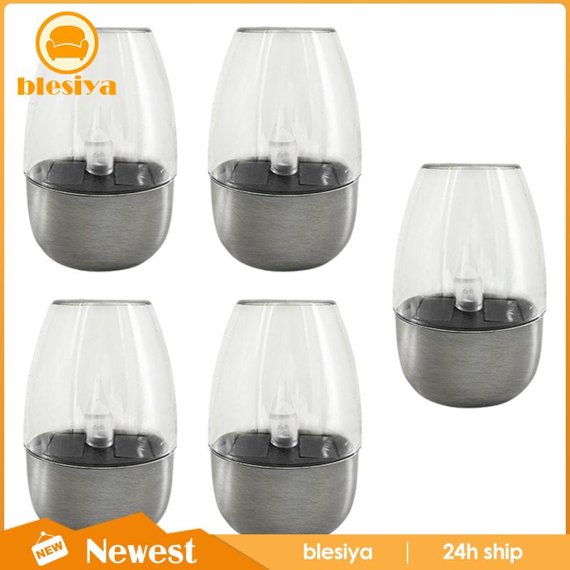 [Blesiya] Đèn LED Năng Lượng Mặt Trời Chiếu Sáng Lối Đi Sân Vườn Ngoài Trời Hình Nến