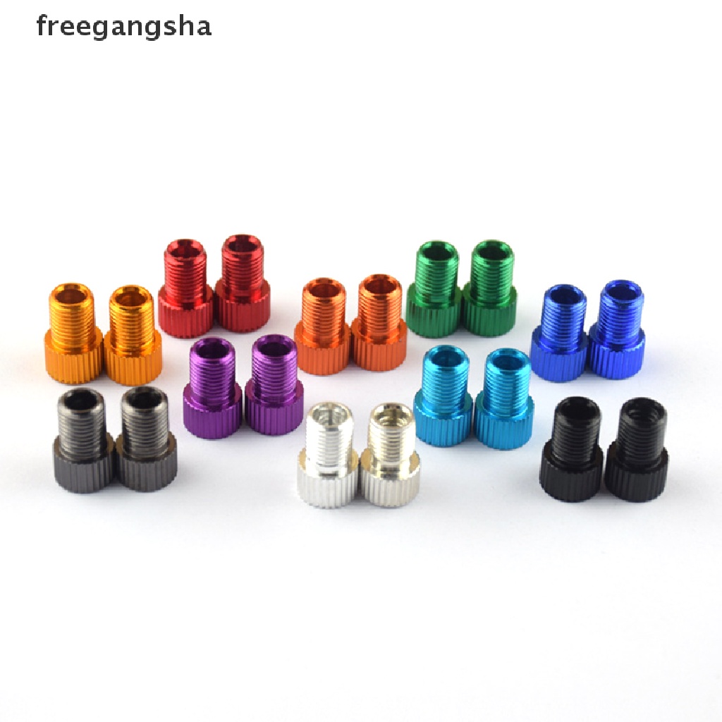 [FREG] 6 Pc Aluminum Bicycle Bike Valve PRESTA to SCHRADER Converter Car Valve Adapter FDH