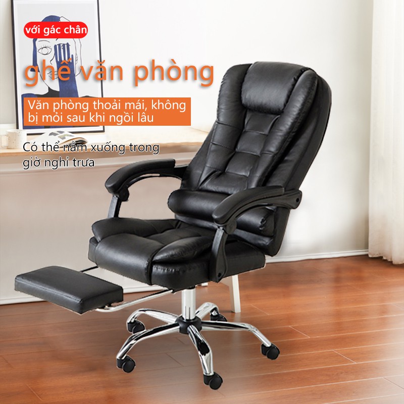 Ghế vi tính tựa lưng cao có thể nằm thoải mái nhân viên văn phòng - HM26
