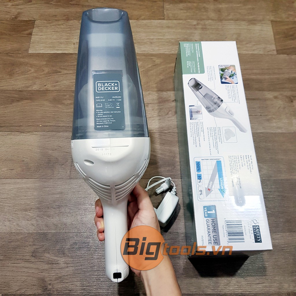 Máy Hút Bụi Cầm Tay Dùng Pin Black & Decker NVB115J-B1