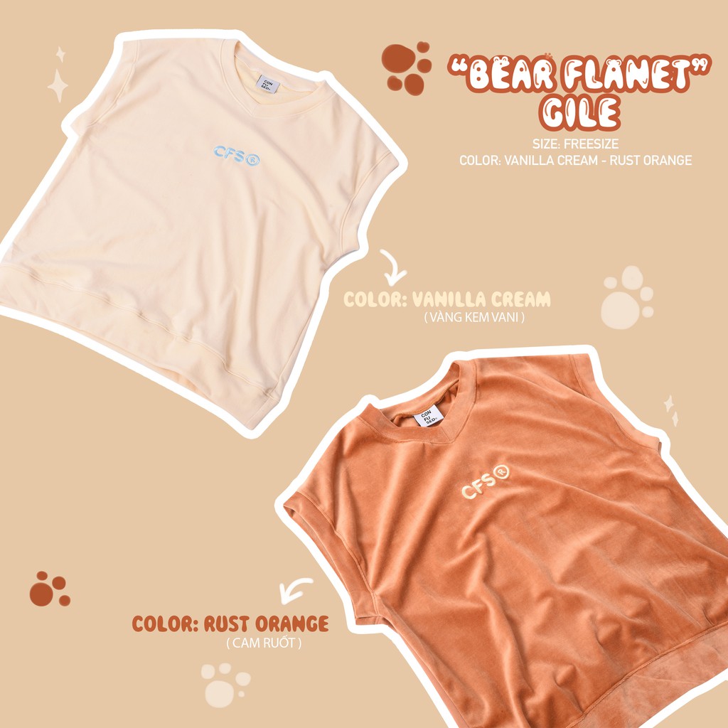 ÁO KHOÁC GILE "BEAR PLANET" LIMITED Sản Phẩm Mới