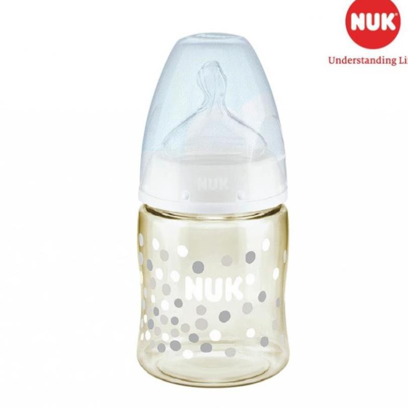 Bình sữa NUK Premium Choice+ nhựa PPSU núm ti S1-M ( 150ml, 300ml), núm ti S2-M (300ml)