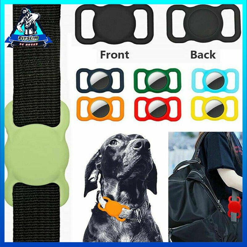 [Fitslim] Pet Collars Air Tag Holder Compatible With Air Tag Case Cover Fit Pet Collar