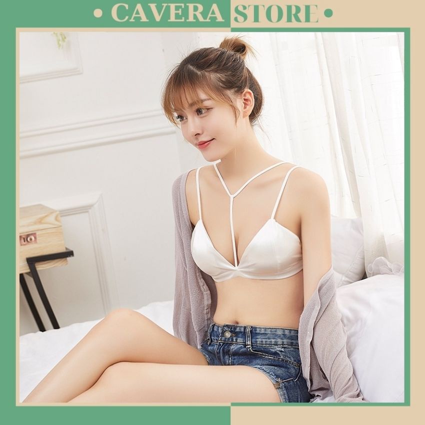 Áo bra sexsy vải Satin phi bóng, mềm, mịn và rất bóng B9604