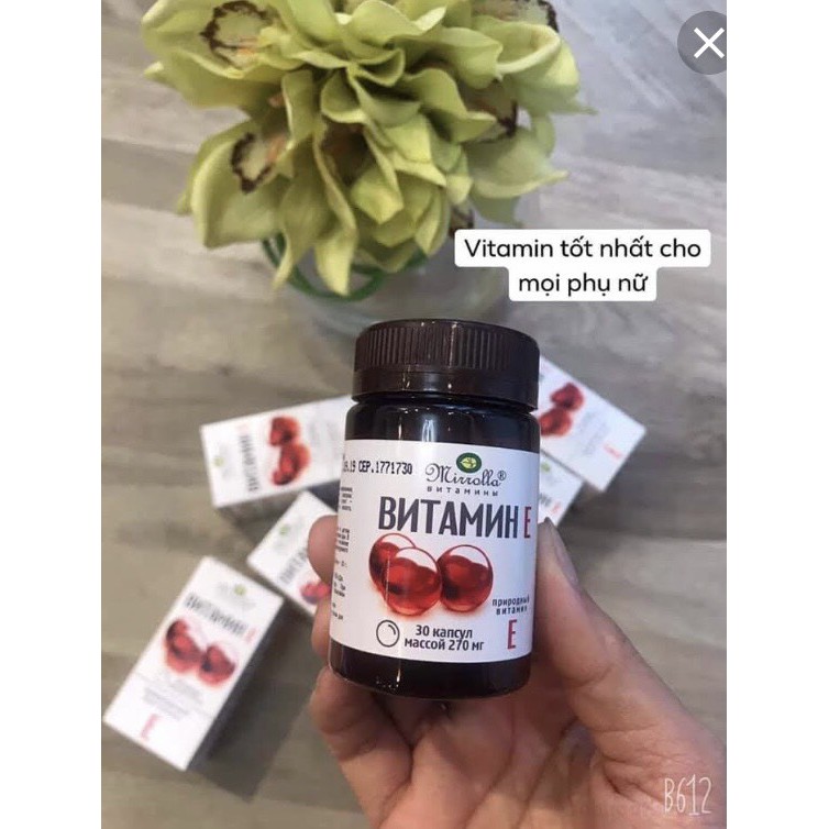 Vitamin E đỏ Nga 270mg hộp 30 viên | BigBuy360 - bigbuy360.vn