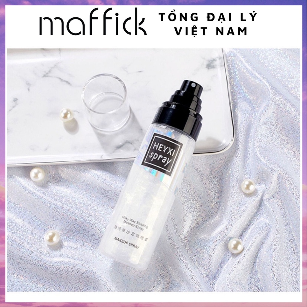 Xịt nhũ khoá trang điểm cố định lớp makeup Xịt khoá lớp trang điểm HEYXI 100ml HXTD1