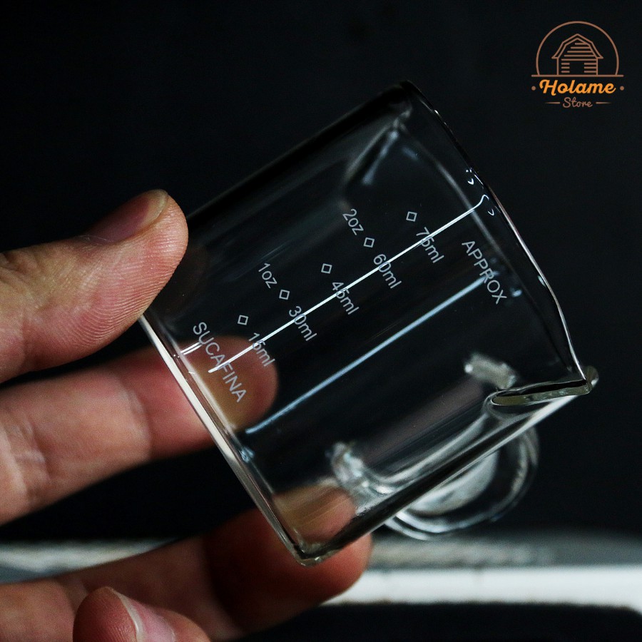 Bình rót mini Espresso – thủy tinh cao cấp 75ml (Có sẵn loại chia vạch và trơn) | BigBuy360 - bigbuy360.vn