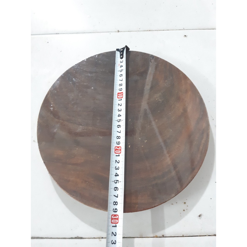 Thớt nghiến dùng thái thức ăn chín, đường kính 30cm, dày 2.5cm