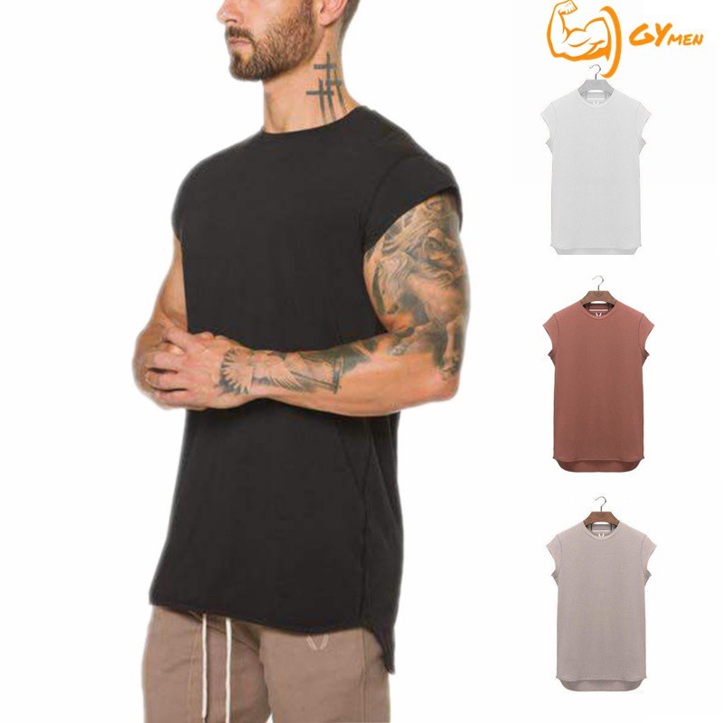 [GYMen] Áo Thun Ba Lỗ Thể Thao Nam 3 lỗ  rộng rãi hút mồ hôi thoáng khí  giải trí  chạy bộ  tập thể dục  bóng rổ áo ba lỗ  rộng rãi    cỡ lớn  huấn luyện ngoài trời  màu trơn
