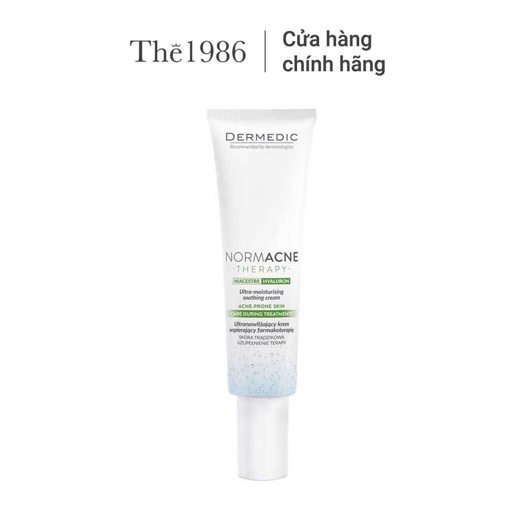 Kem dưỡng cấp ẩm Dermedic Normacne Therapy Ultra-Moisturizing Soothing Cream Acne Porone Skin 40g