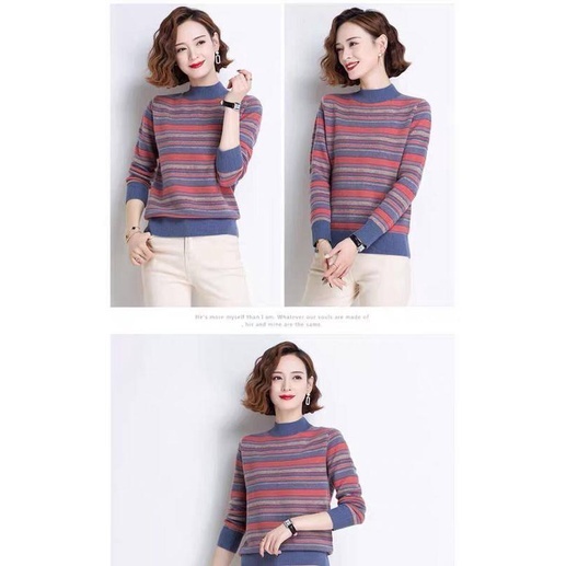 Large size long-sleeved T-shirt for middle-aged women wearing Plus wool tops