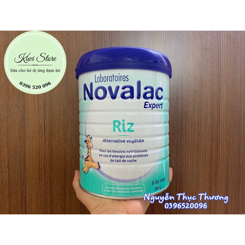Sữa gạo Novalac Riz cho bé dị ứng đạm sữa bò Pháp 0-36 tháng 800gr