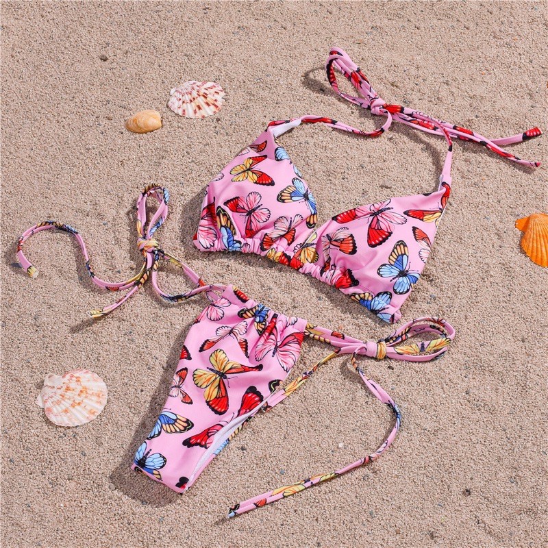 [BKN869] [BKN870] [BKN871] &lt;ÂU&gt; SET BIKINI HỒNG HỒ ĐIỆP (3 KIỂU)