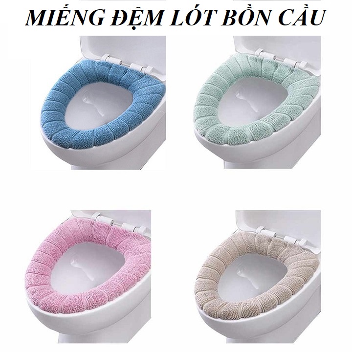 Miếng Đệm Lót Bồn Cầu Chất Nỉ Chống Lạnh Mông Mùa Đông