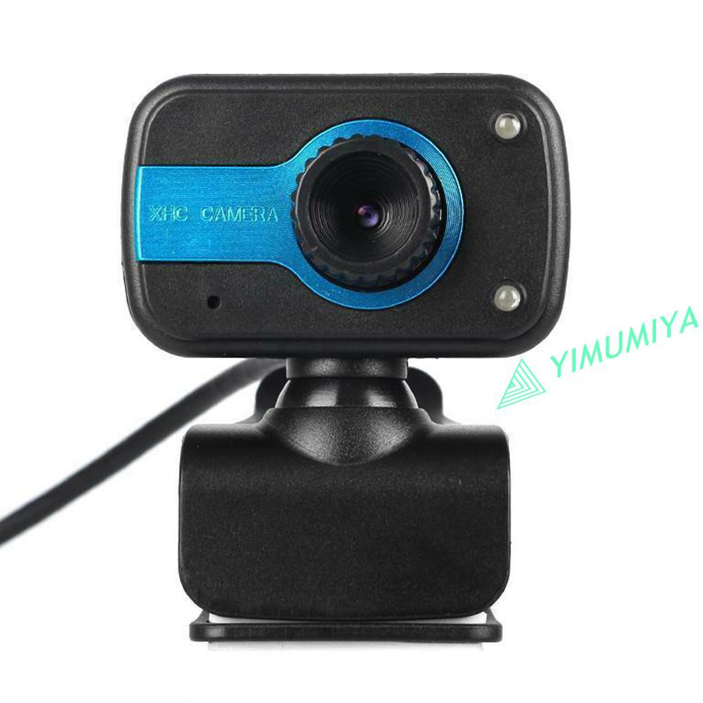 Webcam Usb Hd 2 Đèn Led Hỗ Trợ Quay Ban Đêm Kèm Micro | BigBuy360 - bigbuy360.vn