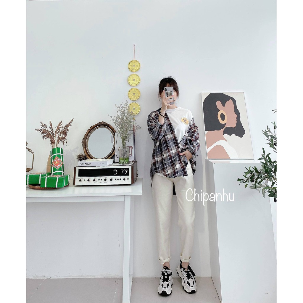 QUẦN BAGGY JEANS BÒ ĐEN TRẮNG QBG5164 | BigBuy360 - bigbuy360.vn