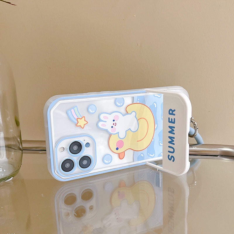 Ốp lưng iphoneỐp Điện Thoại  Kèm Giá Đỡ Tàng Hình Họa Tiết Hoạt Hình Dễ Thương Cho iphone 14 / 13Pro 12 / xs / 6 / 7 / 8PLUSDinuo case