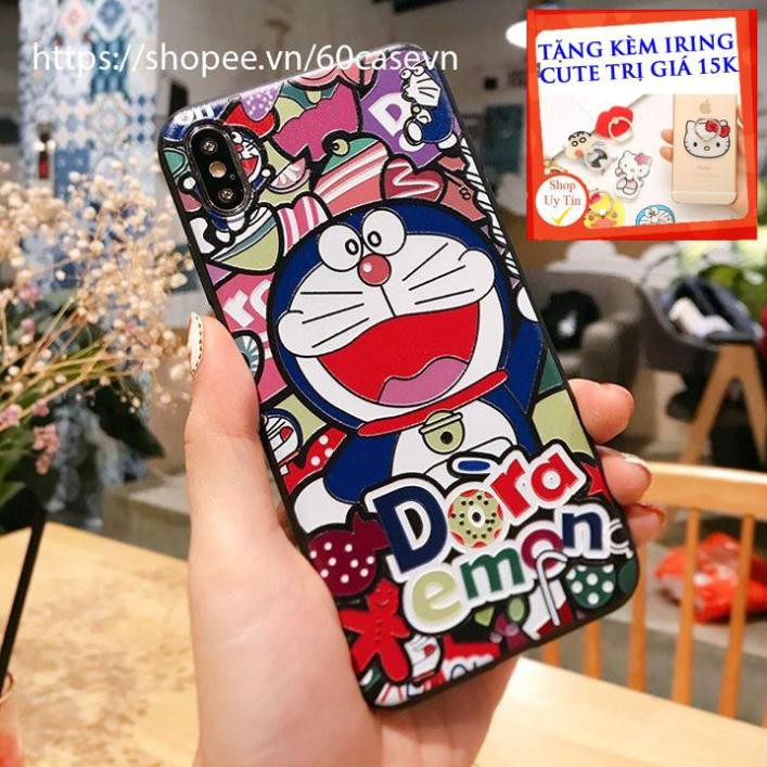 <SALE HOT>  Ốp silicon in nổi doremon dành cho máy Iphone