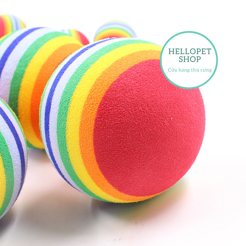 Đồ chơi cho mèo HELLOPET bóng vờn cào móng cho mèo cao cấp, Bóng đồ chơi mút cao cấp bắt mắt cho thú cưng H70