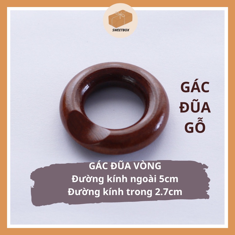 Gác Đũa Gỗ - Gác Bút Cọ Vẽ Phong Cách Nhật Bản Hình Lá Hình Cá -Dụng Cụ Bàn Ăn Chụp Hình Sản Phẩm