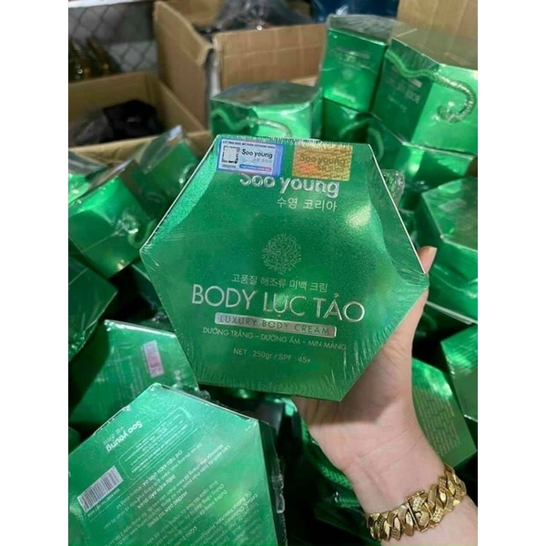 KEM BODY LỤC TẢO SOO YOUNG TRẮNG DA