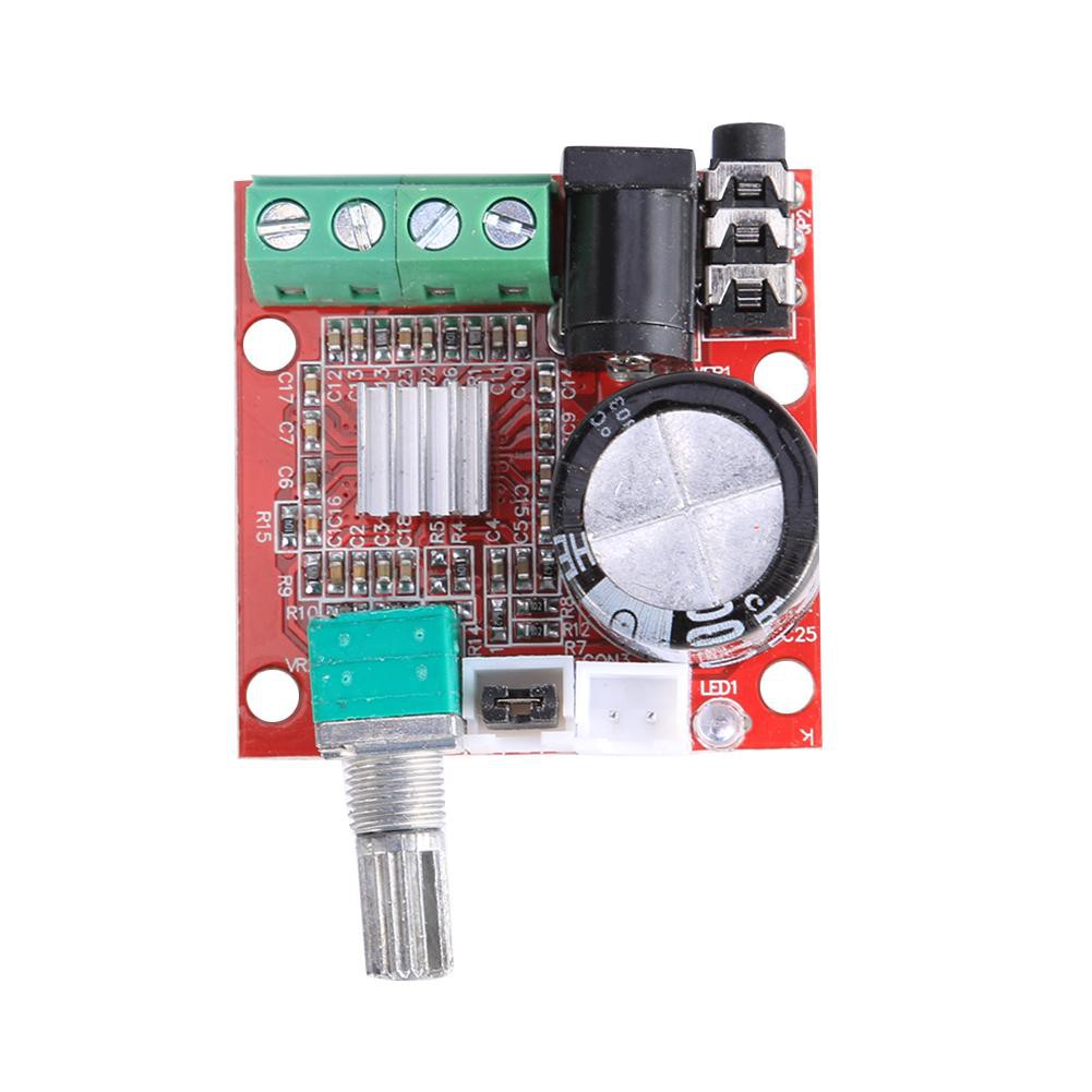 Mạch khuyếch đại âm thanh nổi 12V Mini Hi-Fi PAM8610 D Class Module *DC Filicle