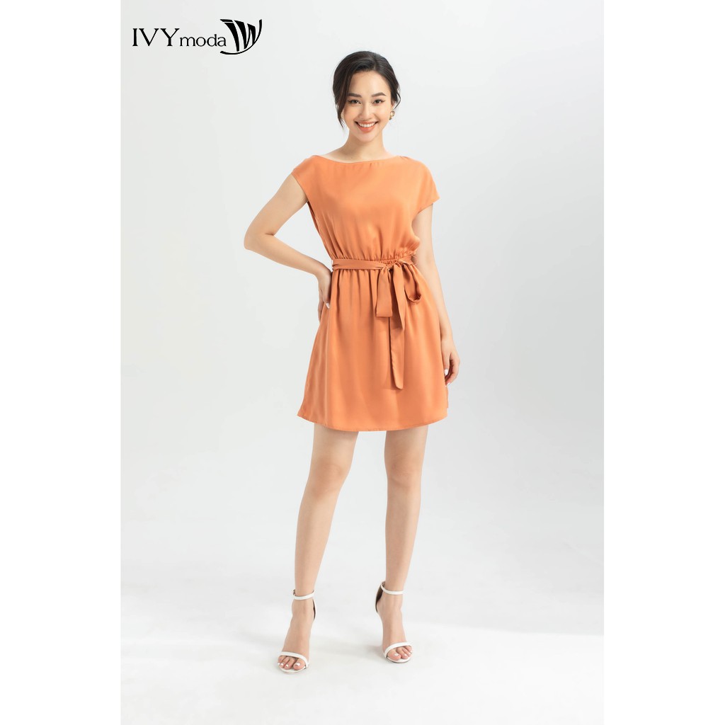 Đầm xòe tay ngắn nữ IVY moda MS 48B8319