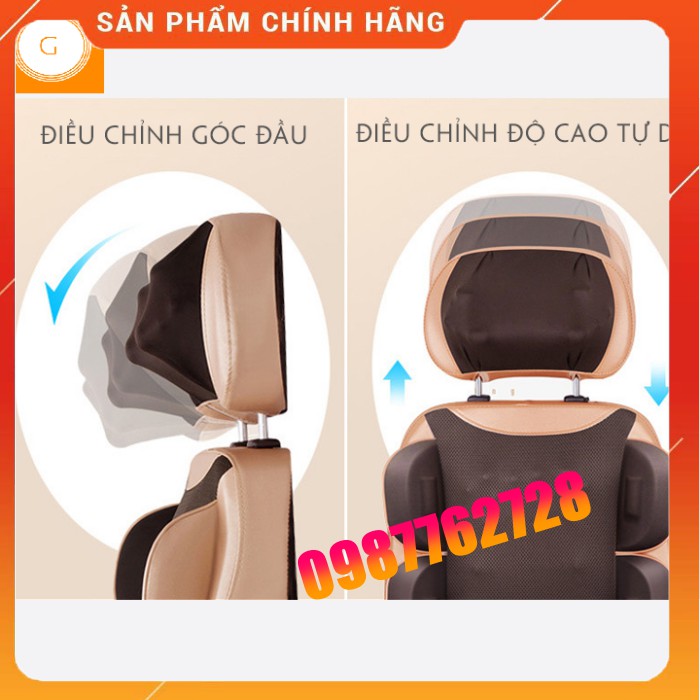 Ghế massage toàn thân hồng ngoại 16 chức năng mát xa 3D tự động có sưởi nhập nguyên chiếc mẫu 2021