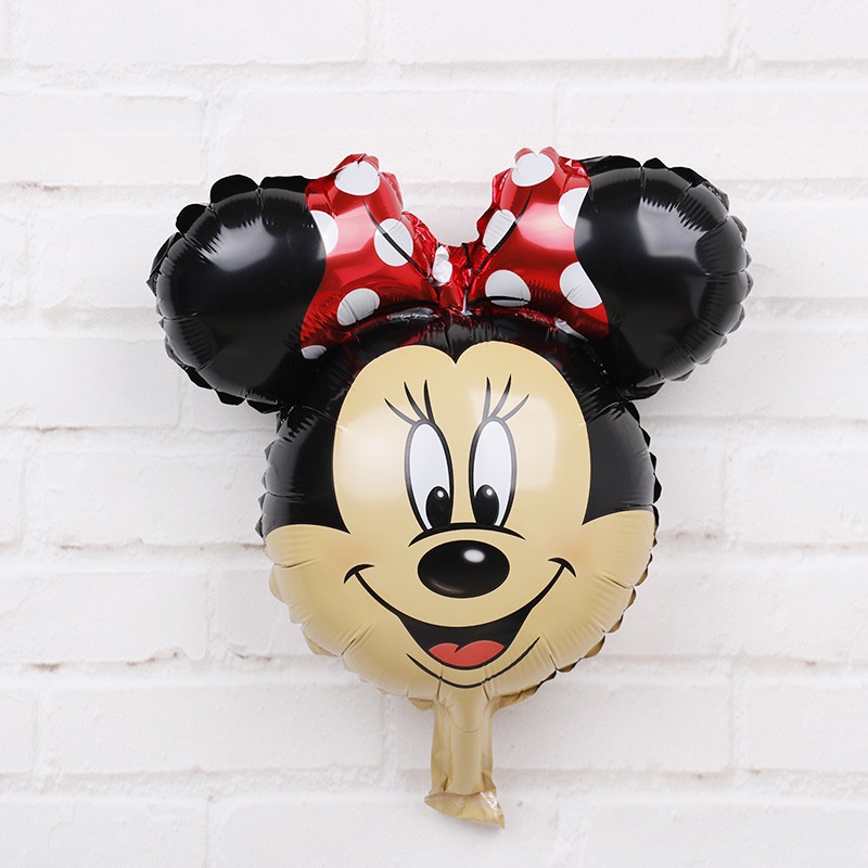Bong Bóng Lớn Hình Chuột Mickey Chấm Bi/Minnie Cho Tiệc Sinh Nhật