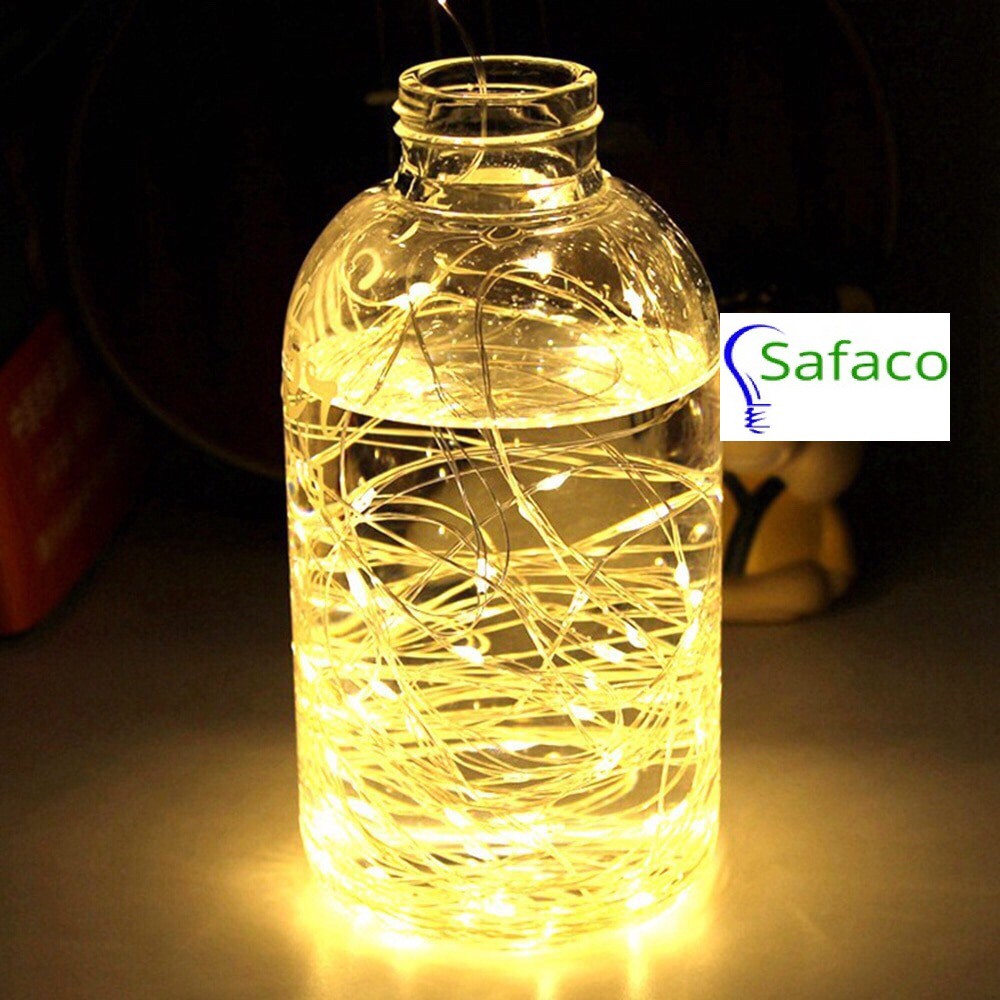 [Freeship Từ 99k] Dây Đèn Led Dùng Pin 2m Vàng Nắng Đẹp