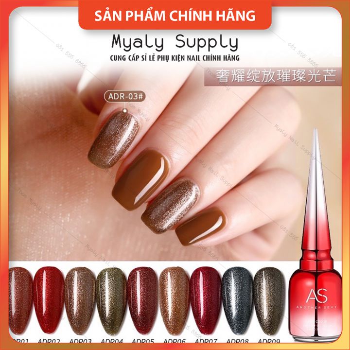 Set Sơn AS Nhũ Chai Đỏ Nắp Nhọn 9 Chai Cao Cấp ADR SP000341