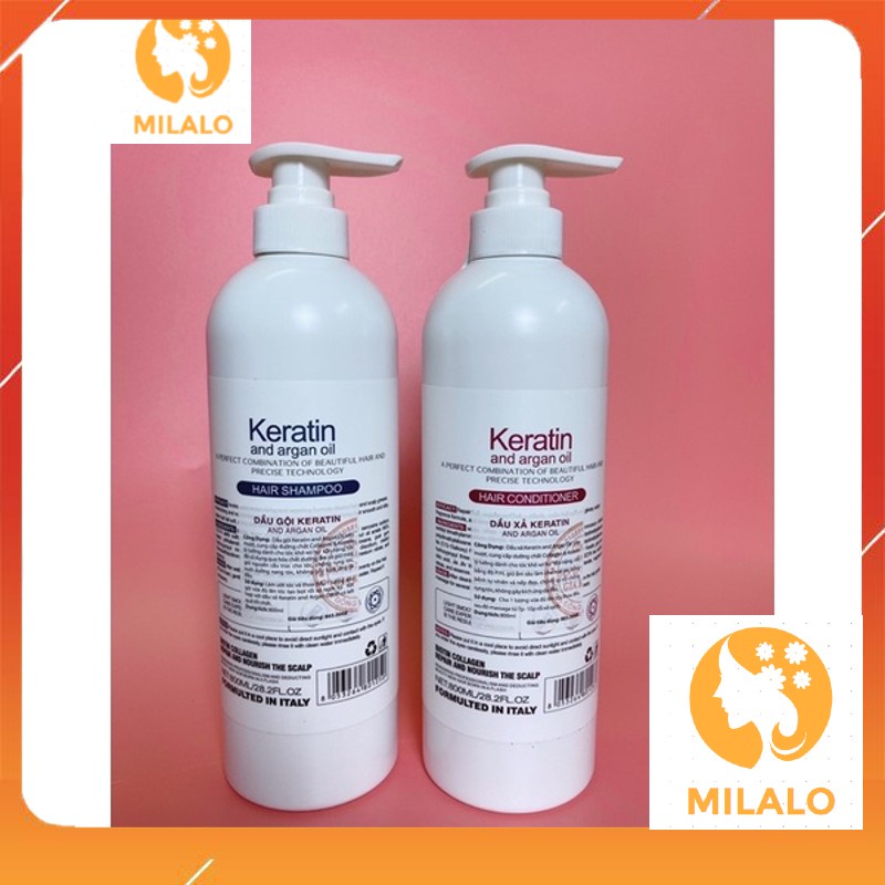 Cặp dầu gội xả mềm mượt trị gàu mùi thơm cao cấp Class Pro Keratin - MILALO