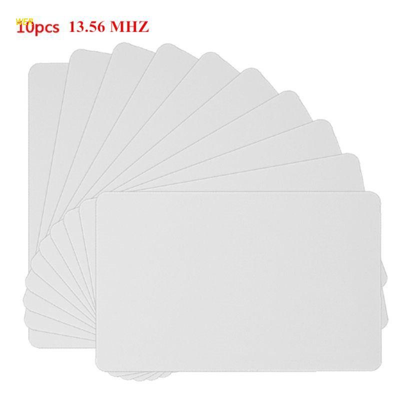 Set 10 thẻ khoá RFID NFC trắng 13.56MHZ IC tần số cao không tiếp xúc | WebRaoVat - webraovat.net.vn