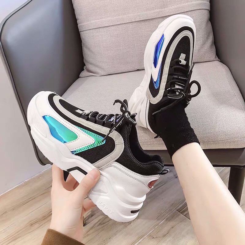 Giày Sneakers Nữ, Giày Thể Thao  HAPU Giày Độn Đế Nữ 3-4Cm Hottrend Dành Cho Bạn Trẻ Năng Động Cá Tính Và Tăng Chiều Cao | BigBuy360 - bigbuy360.vn