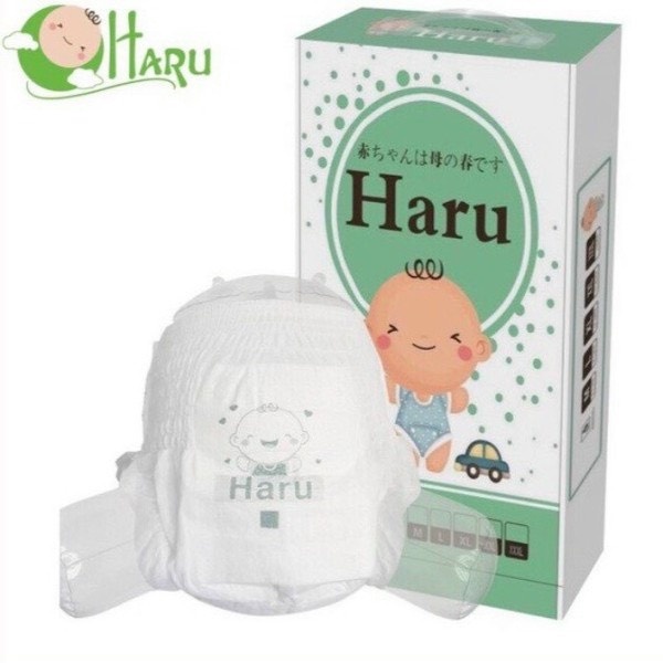 Tã/Bỉm HARU xuất Nhật Dán/Quần size S50/M50/L50/XL50/2XL50/3XL50/4XL42/5XL42