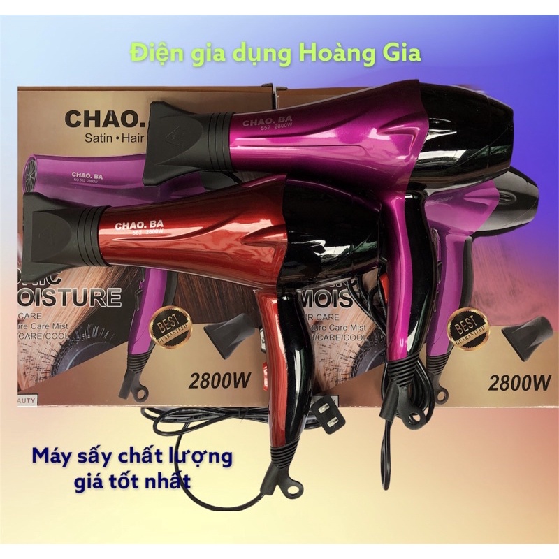 máy sấy tóc CHAO.BA Hair 552-công suất 2800w chất lượng giá tốt nhất thị trường