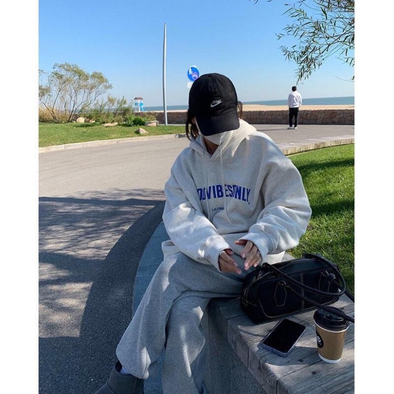 Áo Hoodie Nam Nữ, Áo Sweater Nỉ Form Rộng Unisex Chất Nỉ Ngoại Siêu Dày Dặn In Chữ GOODVIBES❤️