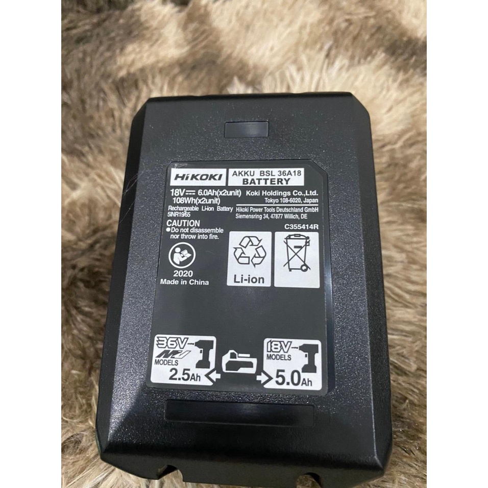 Pin MULTIVOLT Metabo- Hitachi 36v /18v cell 21700. BN.