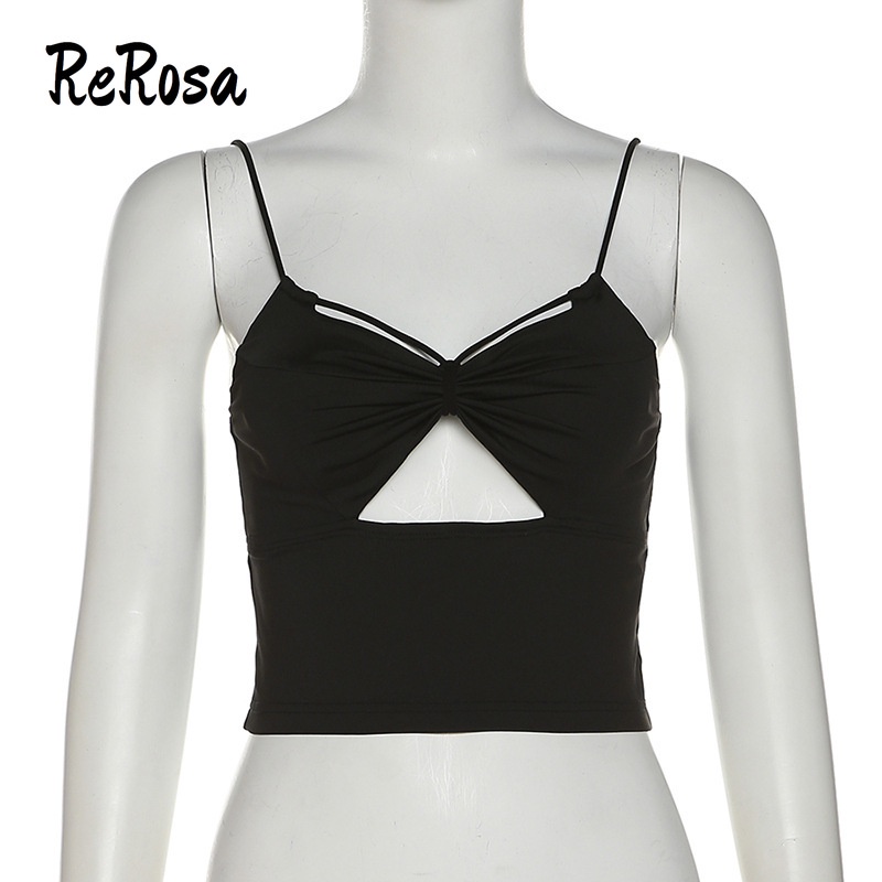 Áo Tank Top Hai Dây Màu Trơn Dáng Ôm Thời Trang Quyến Rũ Cho Nữ