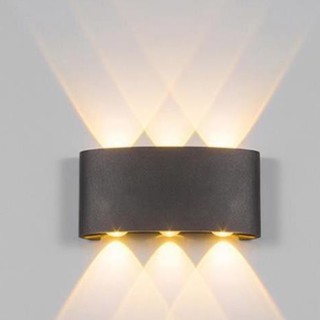 Đèn hắt tường led 2 đầu trang trí gắn treo tường chống nước ip 66