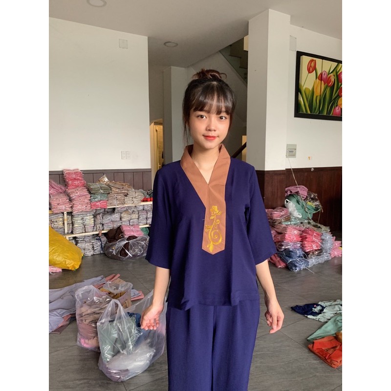Áo Lam Đi Chùa # BÀ LAI CÀ VẠT VẢI SILK TUYẾT GIÁ RẺ VÔ ĐỊCH