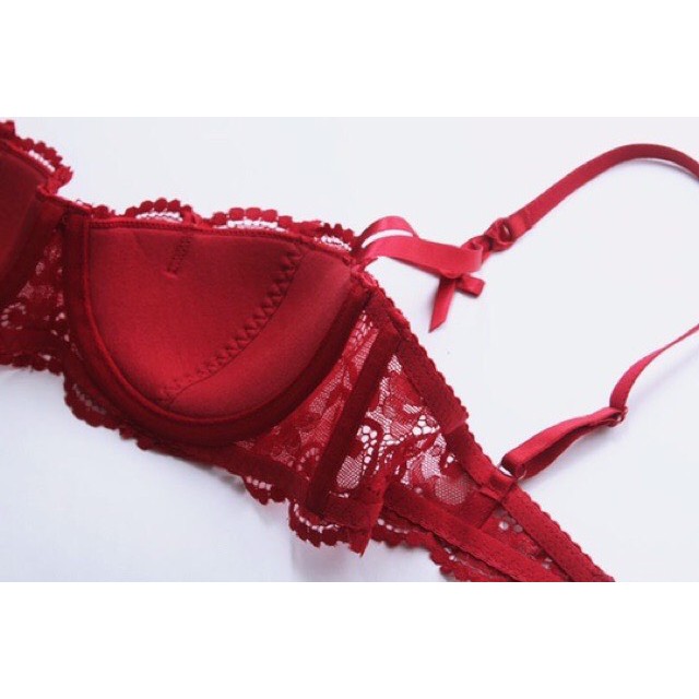 Bộ Đồ Lót Quả Ngang Có Gọng Đệm Mỏng Ren Gợi Cảm Cao Cấp (B051) | BigBuy360 - bigbuy360.vn