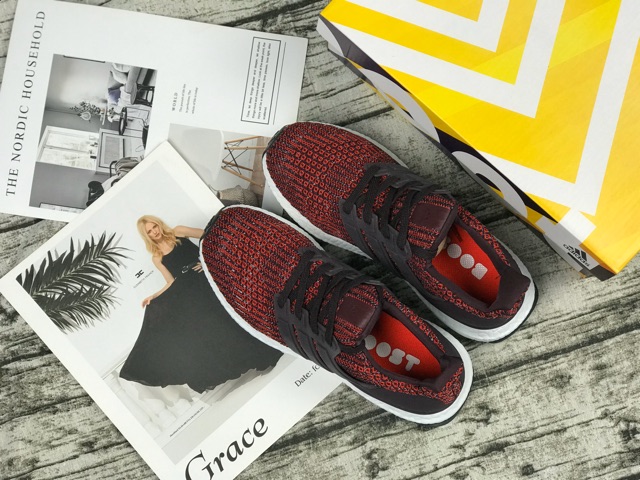 (SALE SỐC - Video ảnh thật ) Giày Sneaker Thể Thao Ultra Boost 4.0 Đỏ - Shop Duy Giày . ! ,, . NEW 2020