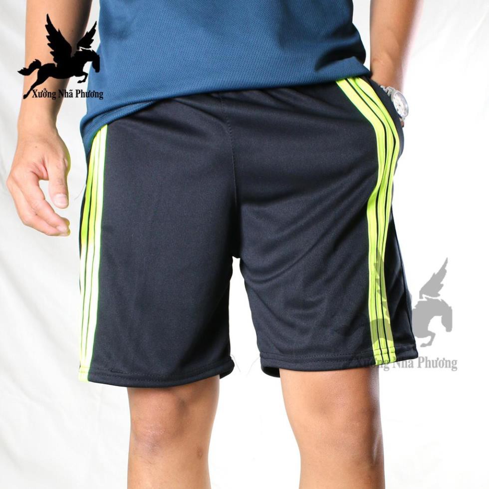 Combo 3 quần đùi nam mặc nhà vải thun mát loại quần đùi 3 sọc dành cho người dưới 70kg | BigBuy360 - bigbuy360.vn