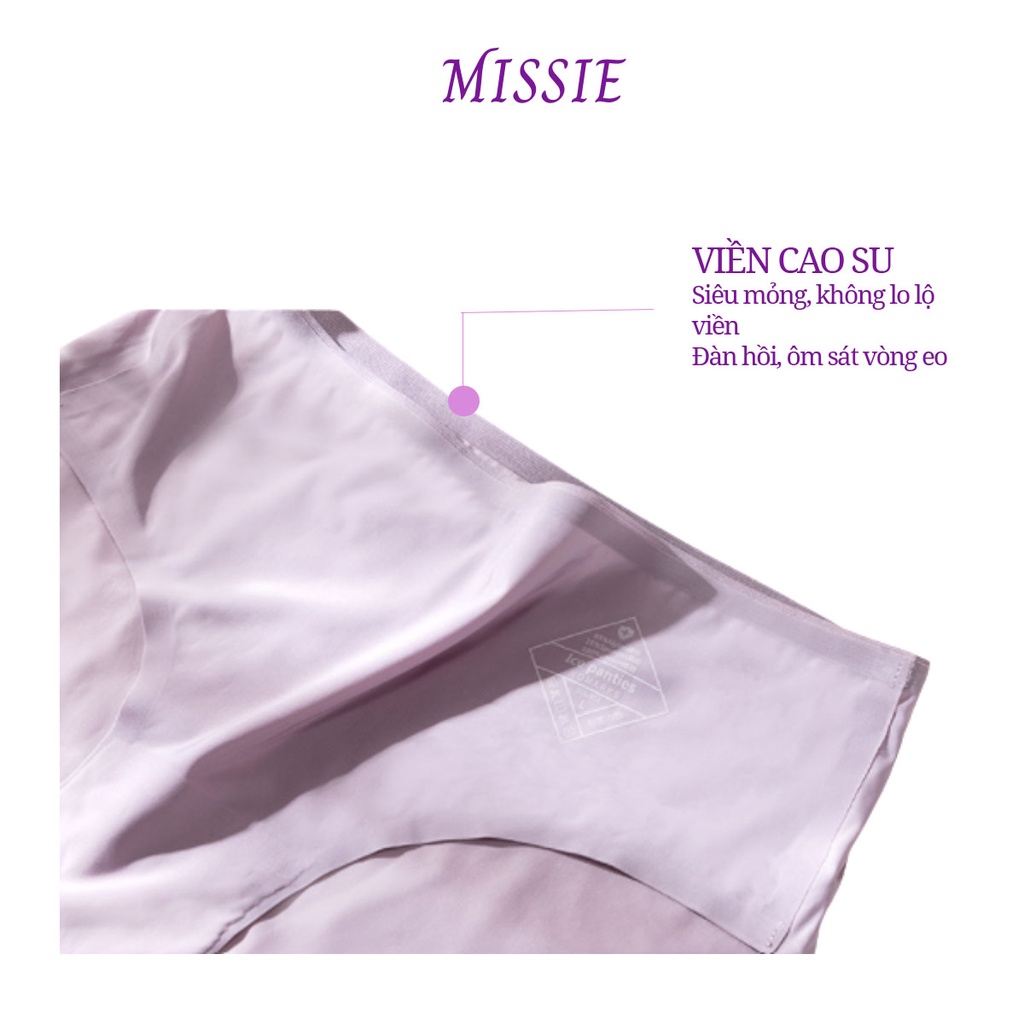 Quần lót nữ lụa băng mỏng nhẹ không viền tàng hình, co giãn 4 chiều thông thoáng Missie Q04