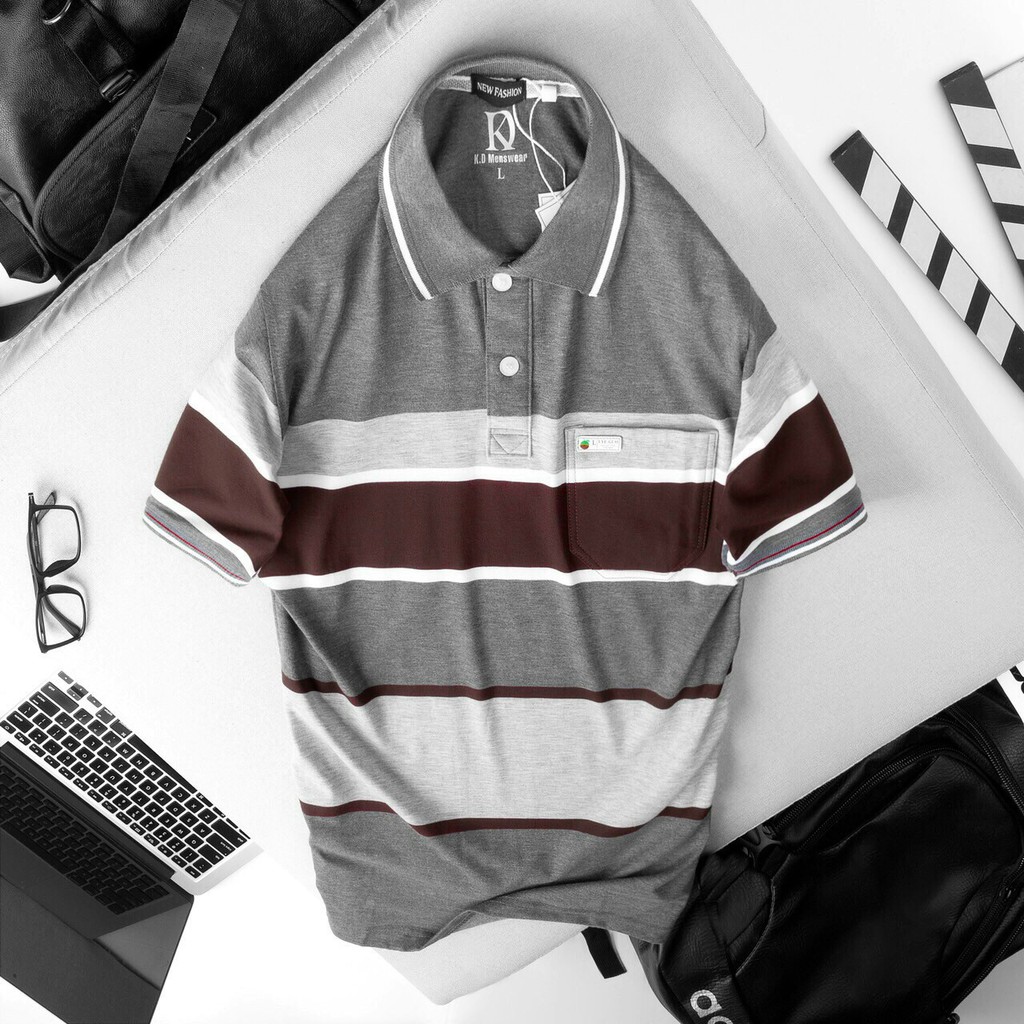 Áo thun Polo nam trung niên có túi JULIDO vải cá sấu Cotton xuất xịn, chuẩn form,sang trọng-lịch lãm J85 JULIDO | BigBuy360 - bigbuy360.vn