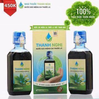 Nước súc miệng cai thuốc lá Thanh Nghị (2 chai)