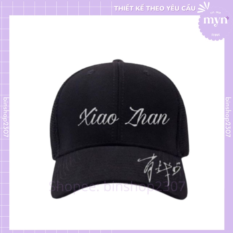 [ SIÊU RẺ ] Nón Lưỡi Trai Tiêu Chiến, Xiao Zhan Màu Đen Basic