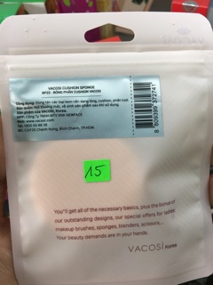Bông đánh phấn nước Vacosi Bp22