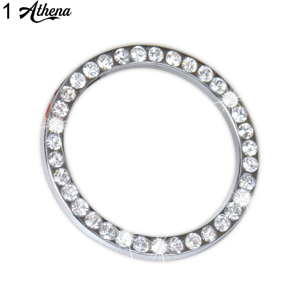 Móc Khóa Vòng Pha Lê Có Đèn Trang Trí Xe Hơi Giá Đỡ